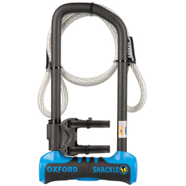 Oxford Shackle14 Pro Duo U-Lock 320mm X 177mm + Cable (SS Diamond)